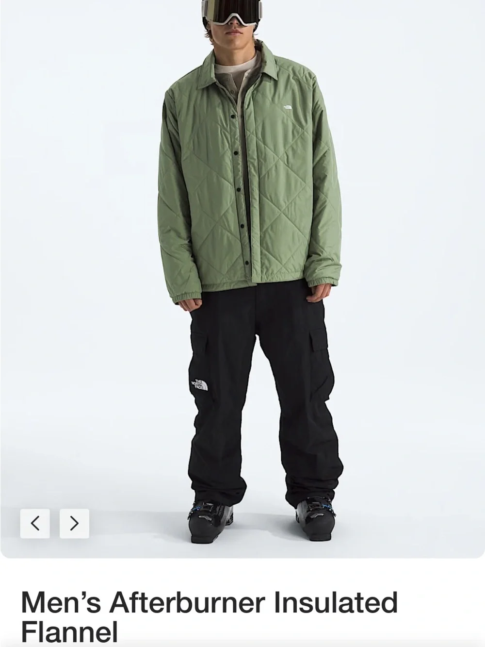 Men’s Afterburner Insulated Flannel Jacket - Green Plaid